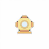 Duikhelm Sticker (Voorkant)