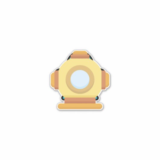 Duikhelm Sticker (Voorkant)