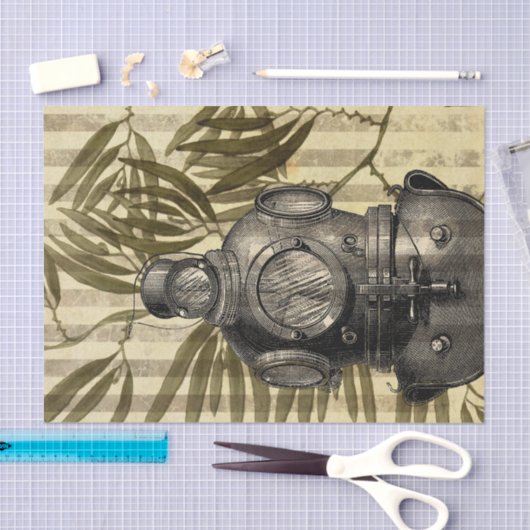 duikhelm tissuepapier (Craft)