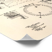 Duikhelmen 1891 oude kunstspeper poster (Hoek)