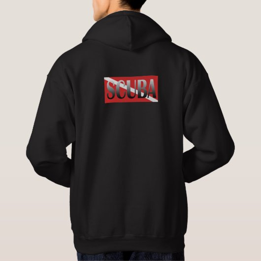 DUIKINSTRUCTEUR. DUIKERSVLAG HOODIE (Achterkant)