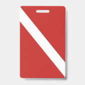 DUIKINSTRUCTEUR TAG VOOR ERVAREN DUIKERS BADGE (Achterkant)