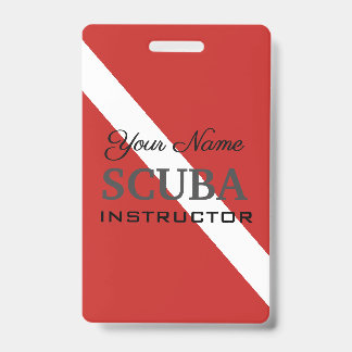 DUIKINSTRUCTEUR TAG VOOR ERVAREN DUIKERS BADGE