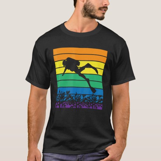  duikinstructeur zeewater t-shirt (Voorkant)