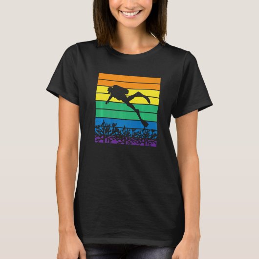  duikinstructeur zeewater t-shirt (Voorkant)