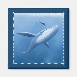 Duikmaatjes - Duiker en walvis Magneet