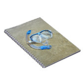 Duikmasker in het zand Notitieboek (Rechterzijde)