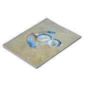 Duikmasker in het zand Notitieboek (Linkerzijde)