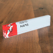 Duikmasker met vlag naambordje (Zijkant)