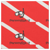 Duikmasker met vlag stof (Close Up)