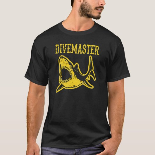 Duikmaster Duikinstructeur Duikvlag Stijl T-shirt (Voorkant)