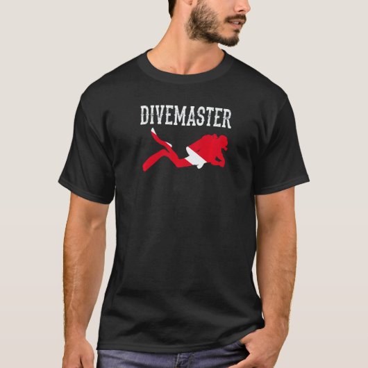 Duikmaster Duikles Duikvlag Stijl T-shirt (Voorkant)