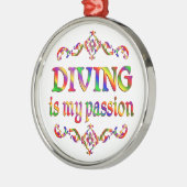 Duikpassie Metalen Ornament (Links)