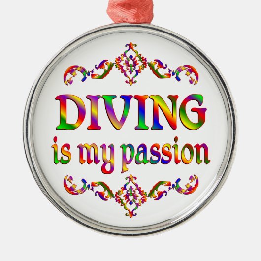 Duikpassie Metalen Ornament (Voorkant)
