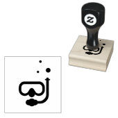 duikpictogramstempel rubberstempel (Gestempeld)