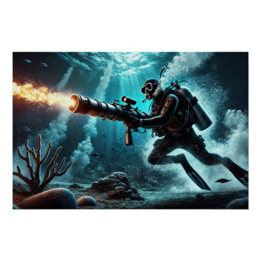 Duikraket Perfect Poster (Voorkant)