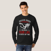 Duikreddingsinstructeur Humor Reddingsduiker T-shirt (Voorkant volledig)