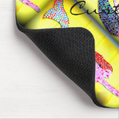 duikroze mermaïden geel muismat (Hoek)