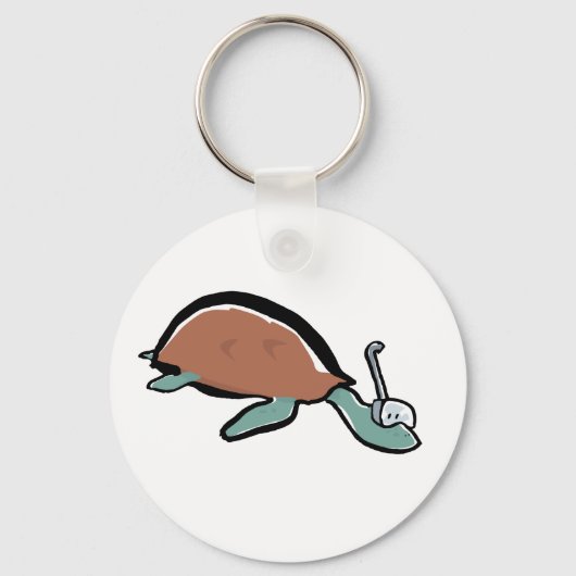duikschildpad sleutelhanger (Voorkant)