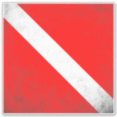 Duiksport, Amerikaanse duiker naar beneden vlag SC Sticker (Voorkant)