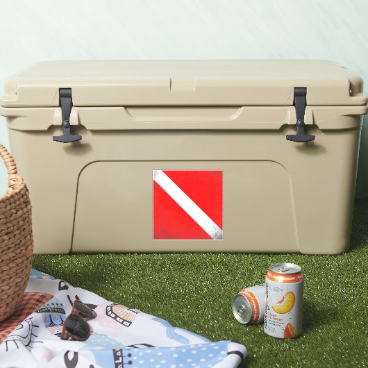 Duiksport, Amerikaanse duiker naar beneden vlag SC Sticker (Koeler)