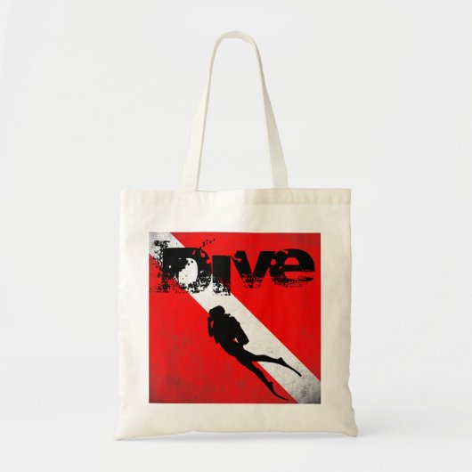 Duiksport, Amerikaanse duiker naar beneden vlag SC Tote Bag (Voorkant)