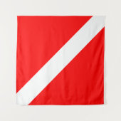 Duiksport, Amerikaanse duiker naar beneden vlag SC Wandkleed (Voorkant (horizontaal))