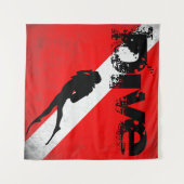 Duiksport, Amerikaanse duiker naar beneden vlag SC Wandkleed (Voorkant (horizontaal))