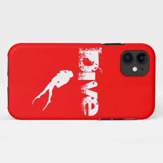 Duiksport, SCUBA Case-Mate iPhone Case (Achterkant (horizontaal))