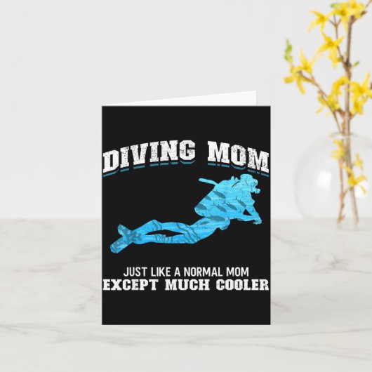 Duikster Meisje Duikende Moeder Net Als Een Normal Kaart (Gele Bloem)