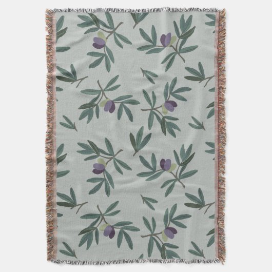 Duiktakpatroon botanische deken (Voorkant Verticaal)