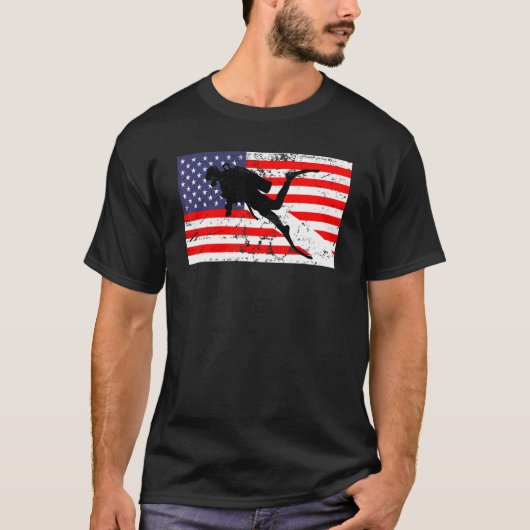  duiktuig onderwaterduiker t-shirt (Voorkant)