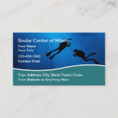 Duikuitrusting Diensten Visitekaartjes (Voorkant)