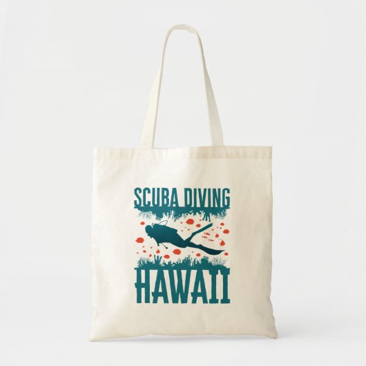 Duikuitrusting Hawaï Souvenir Tote Bag (Voorkant)