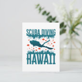 Duikuitrusting Hawaii Souvenir Briefkaart (Staand voorkant)