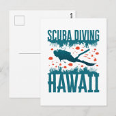 Duikuitrusting Hawaii Souvenir Briefkaart (Voorkant / Achterkant)