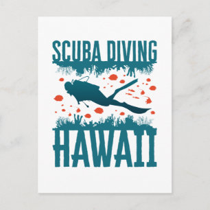 Duikuitrusting Hawaii Souvenir Briefkaart