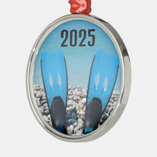 Duikvinnen op het strand Ornament (Links)