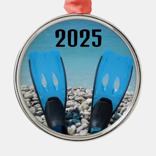 Duikvinnen op het strand Ornament (Voorkant)