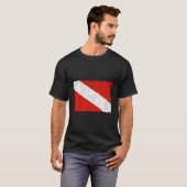 Duikvlag Duiken T-shirt (Voorkant volledig)