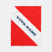Duikvlag () fleece deken (Voorkant)
