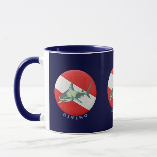 duikvlag haai mok (Links)