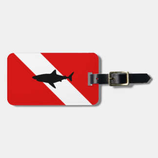 Duikvlag: Haaien Bagagelabel