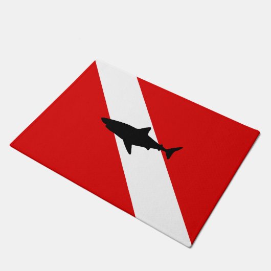 Duikvlag: Haaien Deurmat (Schuin)