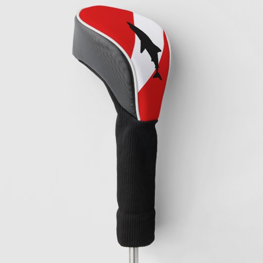 Duikvlag: Haaien Golfheadcover (Schuin)