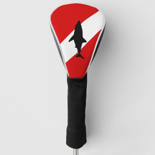 Duikvlag: Haaien Golfheadcover (Voorkant)