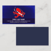  duikvlag octopus visitekaartjes (Voorkant / Achterkant)