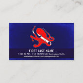  duikvlag octopus visitekaartjes (Voorkant)
