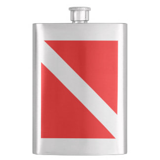 Duikvlag Scuba-duiker Duiker omlaag Flacon