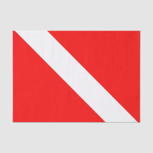 Duikvlag Scuba-duiker Duiker omlaag Tissuepapier